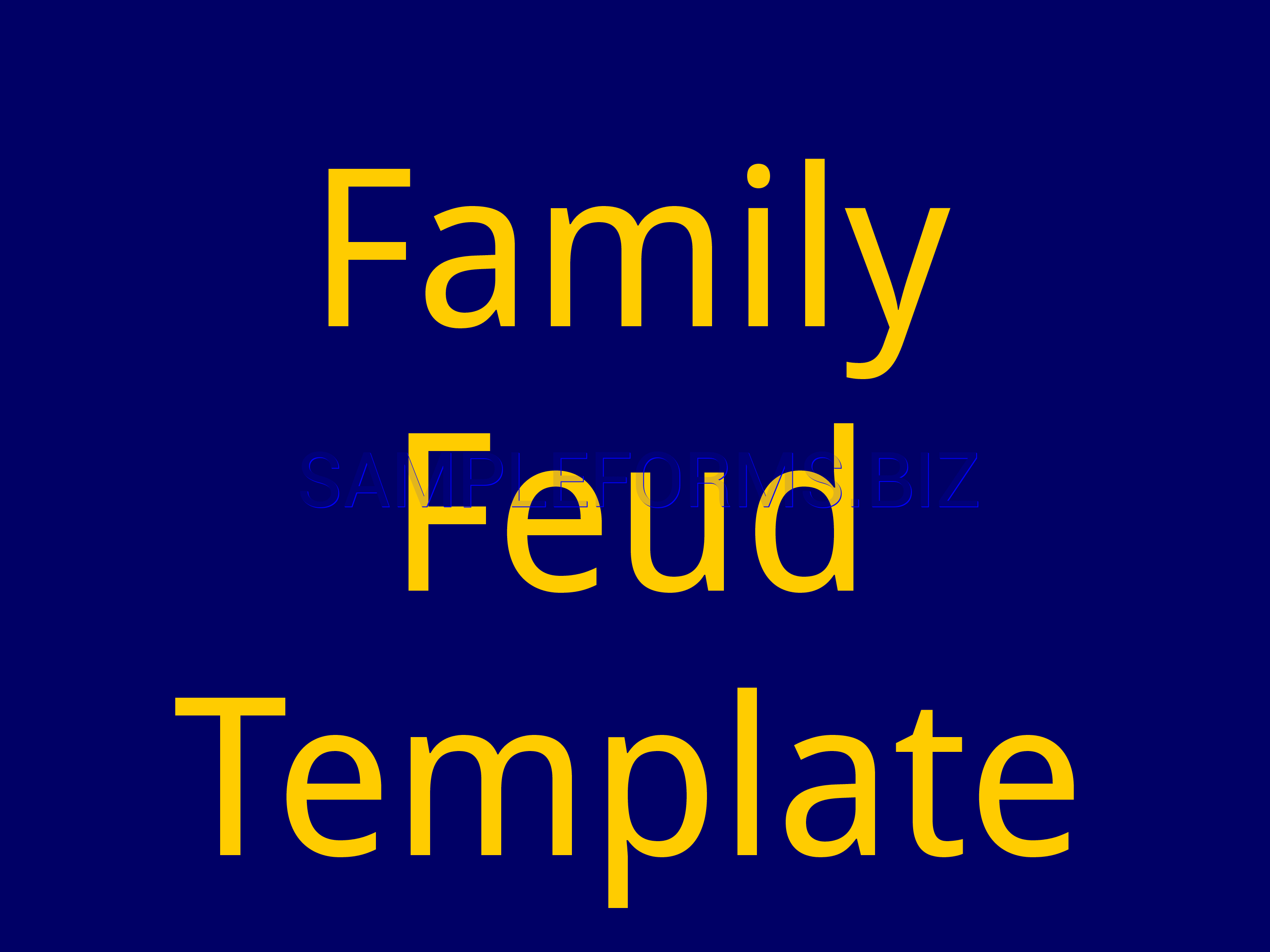 Preview free downloadable Family Feud Powerpoint Template 3 in PDF (page 1)